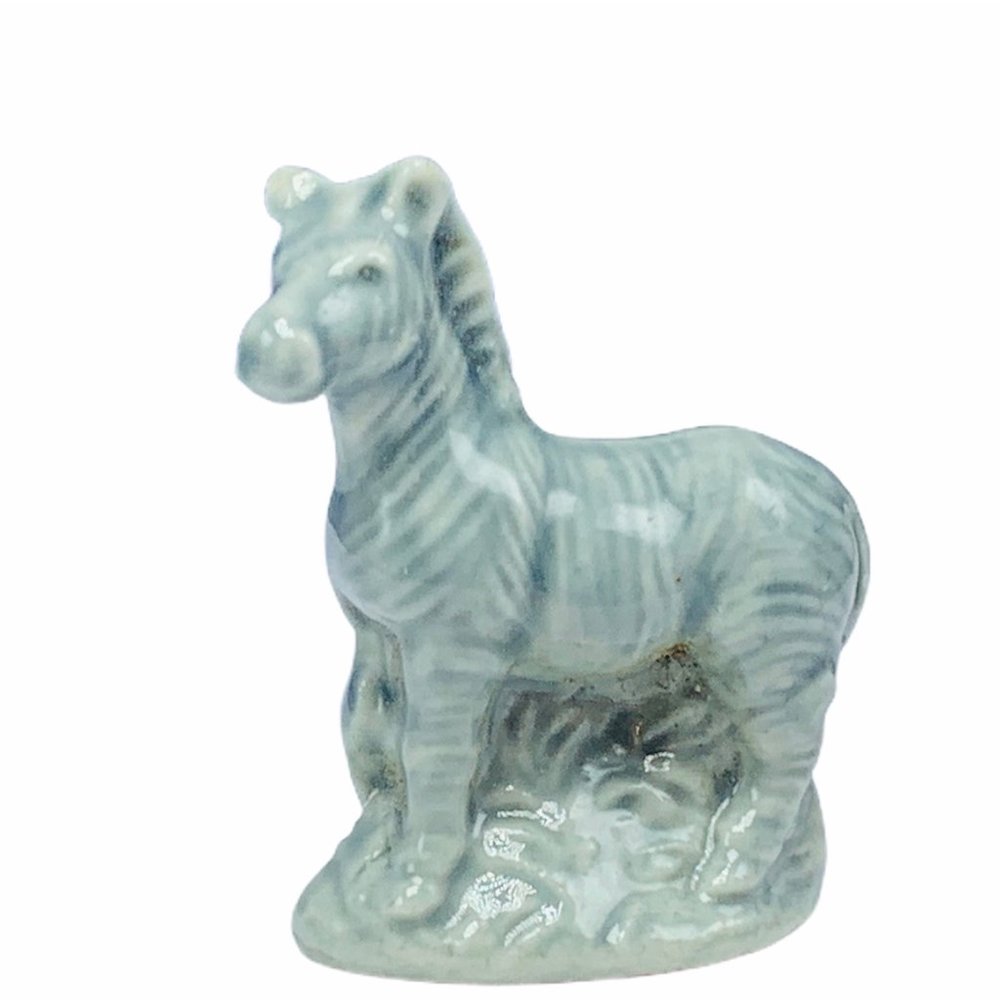 Zebra horse figurine Wade whimsies England vtg tea
